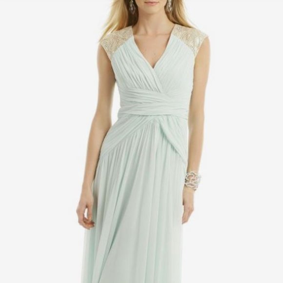 Badgley Mischka Mint Dream Gown - Picture 1 of 8
